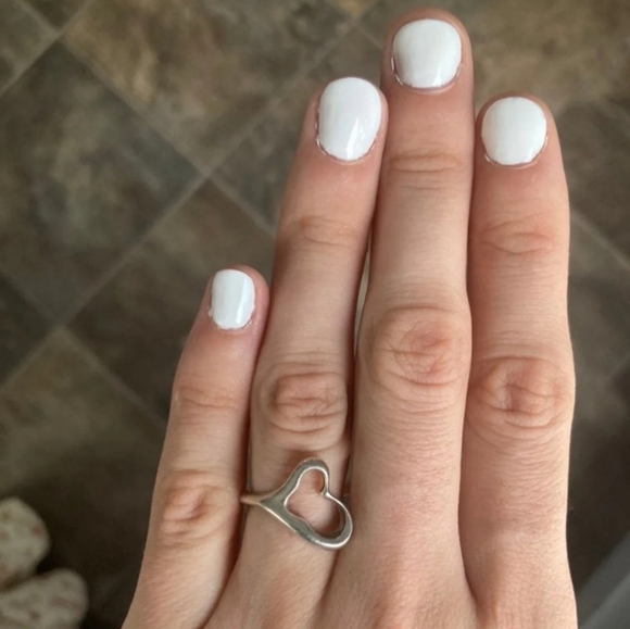 ELSA PERETTI Sterling Silver 925 Heart Open ❤️  Ring by Tiffany & Co 💙 - Picture 2 of 8